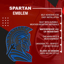 Spartan Emblem - Left and Right - Blue