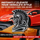 Spartan Emblem - Left and Right - Chrome