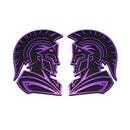 Spartan Emblem - Left and Right - Purple