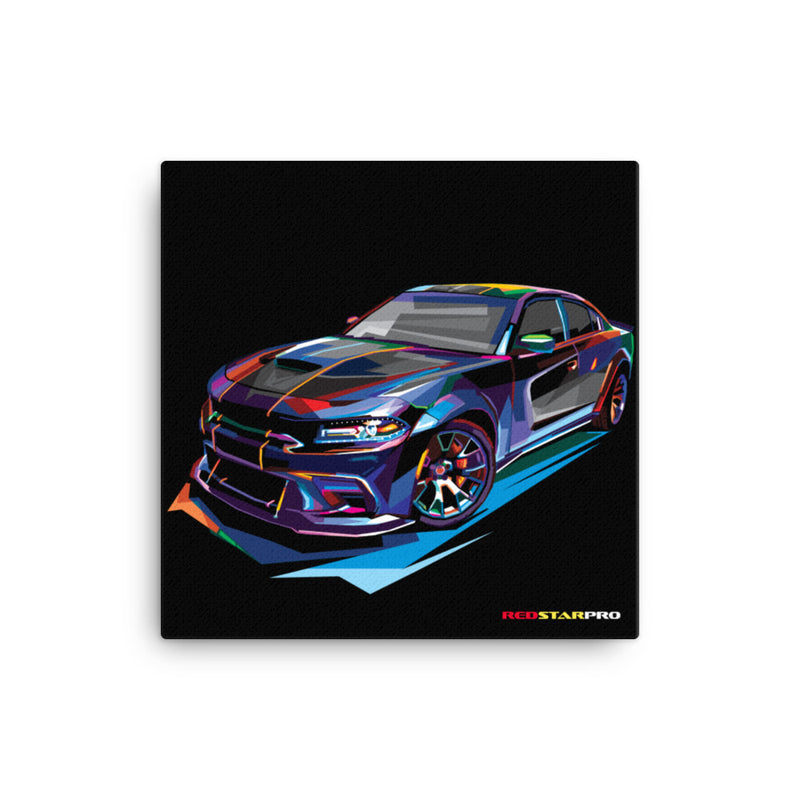 Pop Art Muscle Car - Canvas Print