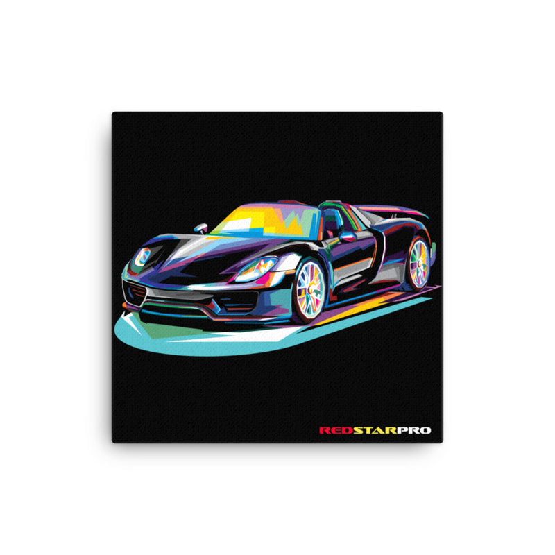 Pop Art Super Car - Canvas Print