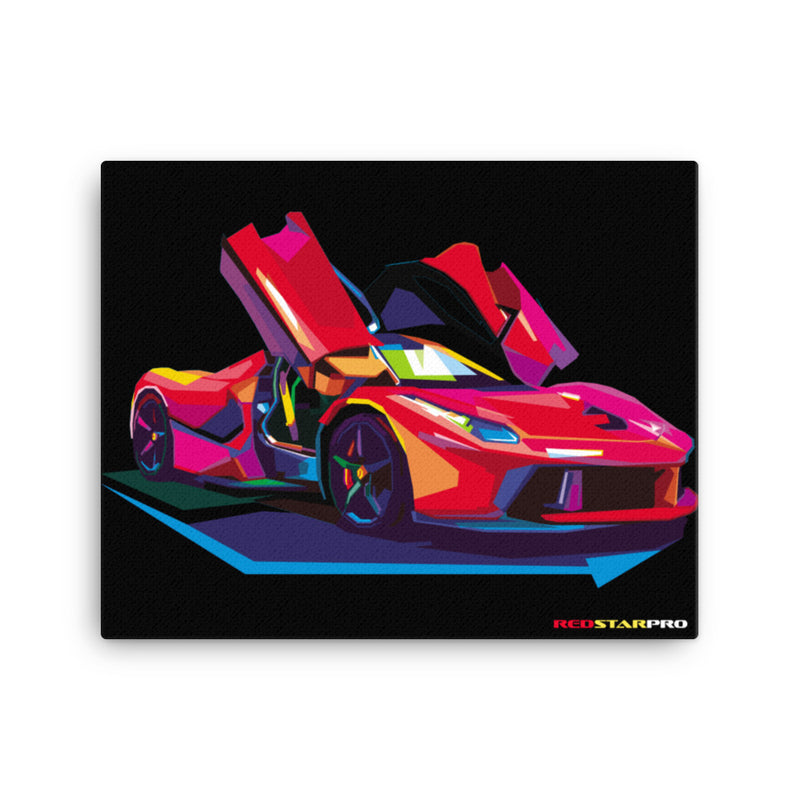 Pop Art Super Car - Canvas Print