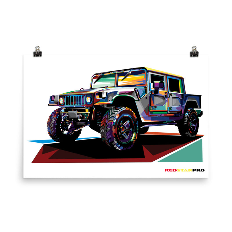 Pop Art Military Vehicle - Poster
