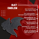 Bat Emblem - Left & Right - Matte Black