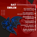 Bat Emblem - Left & Right - Blue