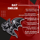 Bat Emblem - Left & Right - Chrome