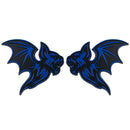 Bat Emblem - Left & Right - Blue