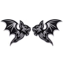 Bat Emblem - Left & Right - Chrome