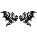 Bat Emblem - Left & Right - White