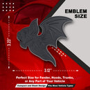 Bat Emblem - Left & Right - Matte Black