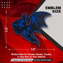 Bat Emblem - Left & Right - Blue