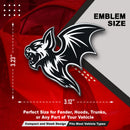Bat Emblem - Left & Right - White