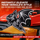 Bat Emblem - Left & Right - Chrome