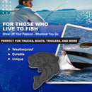 Fish Emblem - Left and Right - Black