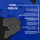 Fish Emblem - Left and Right - Black