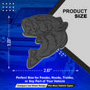 Fish Emblem - Left and Right - Black