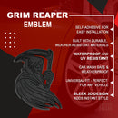 Grim Reaper Emblem - Left and Right - Matte Black