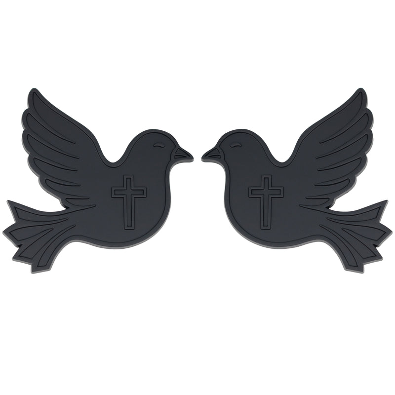 Dove Emblem - Left & Right - Matte Black