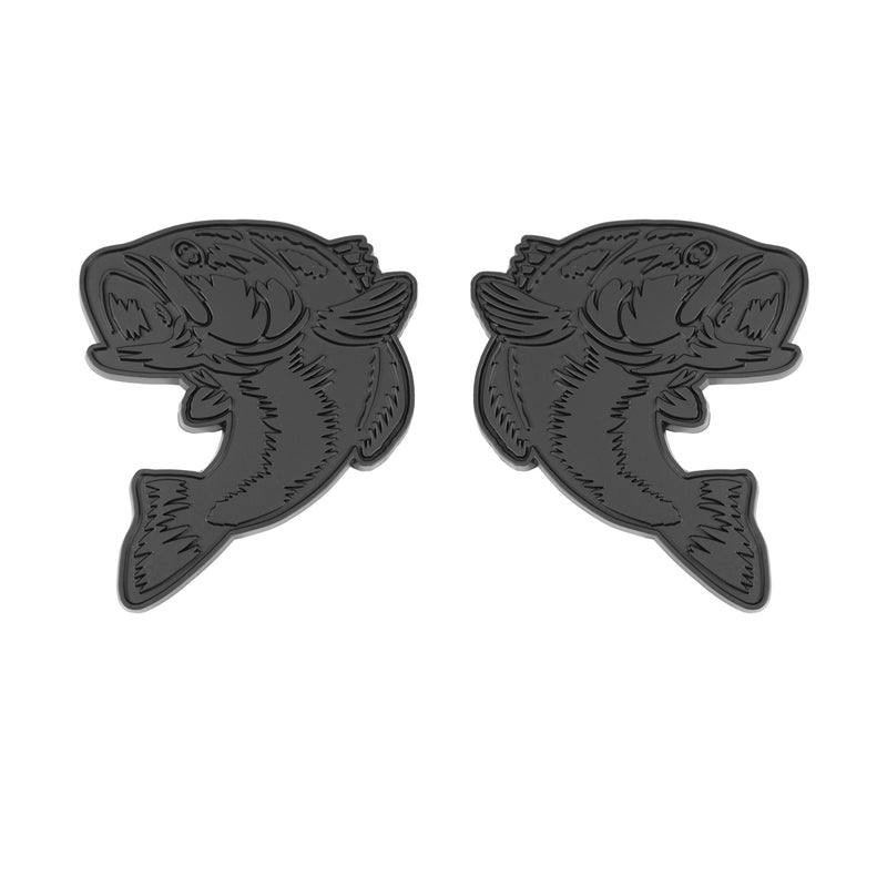 Fish Emblem - Left and Right - Black