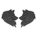 Wolf Emblem - Left and Right - Matte Black