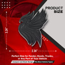 Phoenix Emblem - Left and Right - Matte Black