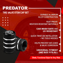 Predator Tire Valve Caps - Black