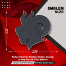 Angry Goat Emblem - Left & Right - Matte Black