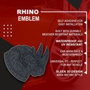 Rhino Emblem - Left & Right - Matte Black