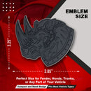 Rhino Emblem - Left & Right - Matte Black