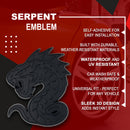 Serpent Emblem - Left & Right - Matte Black