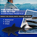 Shark Emblem - Left and Right - Matte Black