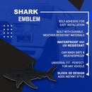 Shark Emblem - Left and Right - Matte Black