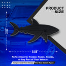 Shark Emblem - Left and Right - Matte Black