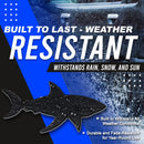 Shark Emblem - Left and Right - Matte Black