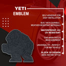 Yeti Emblem - Left & Right - Matte Black