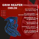 Grim Reaper Emblem - Left and Right - Blue