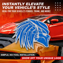 Left & Right Predator - Blue/Chrome