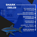 Shark Emblem - Left and Right - Blue