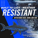 Shark Emblem - Left and Right - Blue