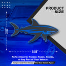 Shark Emblem - Left and Right - Blue