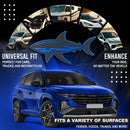 Shark Emblem - Left and Right - Blue