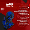 Alien Emblem - Left & Right - Blue