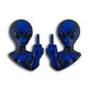 Alien Emblem - Left & Right - Blue
