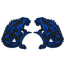 Kaiju Emblem - Left & Right - Blue