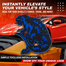 Kaiju Emblem - Left & Right - Blue