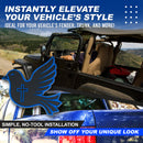 Dove Emblem - Left & Right - Blue