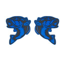 Fish Emblem - Left and Right - Blue