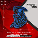 Grim Reaper Emblem - Left and Right - Blue