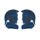 Spartan Emblem - Left and Right - Blue