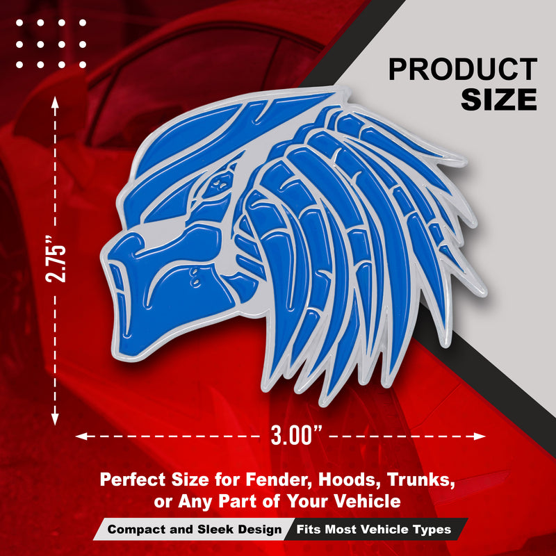 Left & Right Predator - Blue/Chrome
